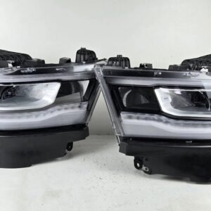 Perfect Set! OEM 2019-2024 Dodge Ram 1500 RH LH LED CHROME Headlight Pair.