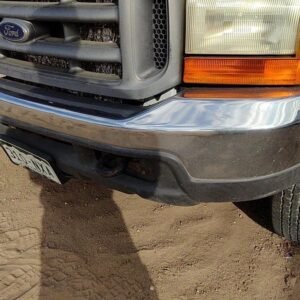 1999-2004 Ford F250 Super Duty Chrome Front Bumper With Brackets Assembly Oem